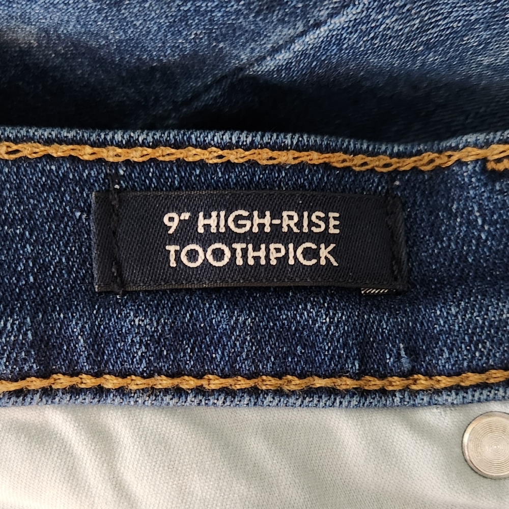 J. Crew 9" High Rise Toothpick Jean - Picture 6 of 7